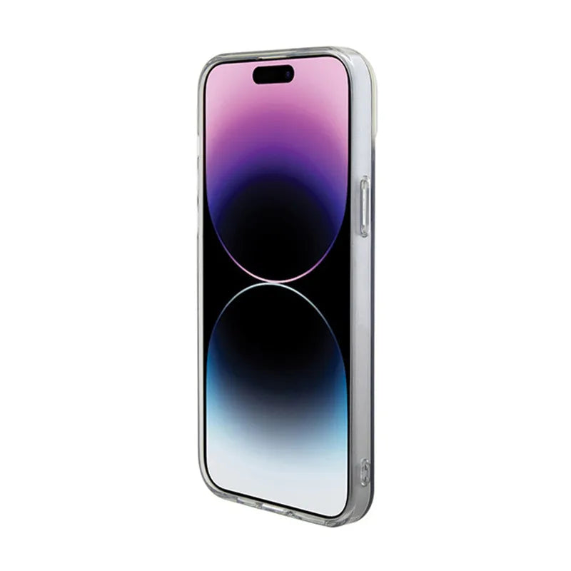 Guess IML Iridescent MagSafe – dėklas iPhone 15 Max (spalvotas)