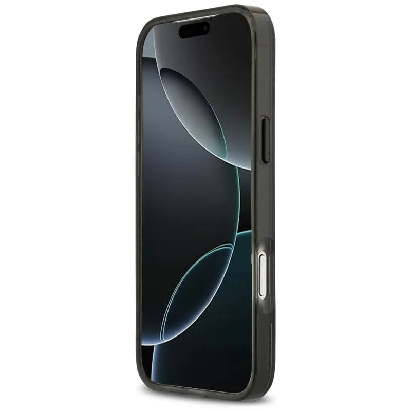 BMW M IML Metal Buttons & Logo MagSafe – dėklas iPhone 17 Pro Max (juoda-mėlyna)