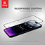 Crong Anti-Bacterial 3D Armor Glass – 9H grūdintas stiklas visam ekranui iPhone 14 Pro Max + montavimo rėmelis