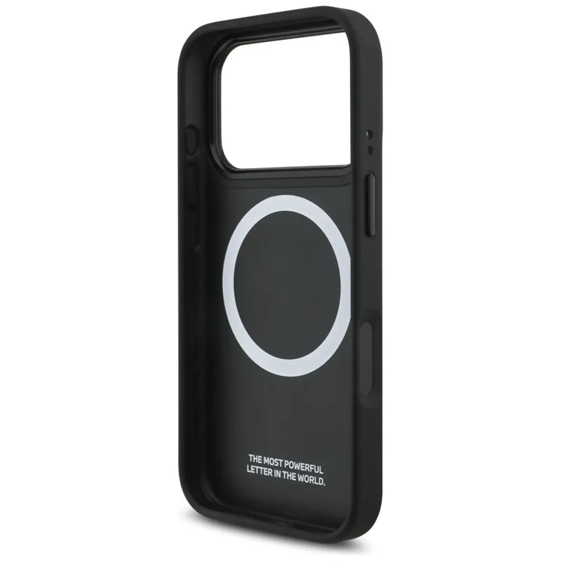 BMW M Perforated Stripe Logo MagSafe - dėklas, skirtas iPhone 17 Pro (tamsiai mėlynas)