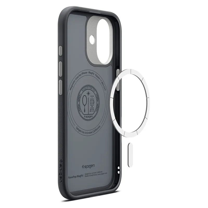 Spigen Nano Pop Mag MagSafe – dėklas iPhone 17 (Black Sesame)