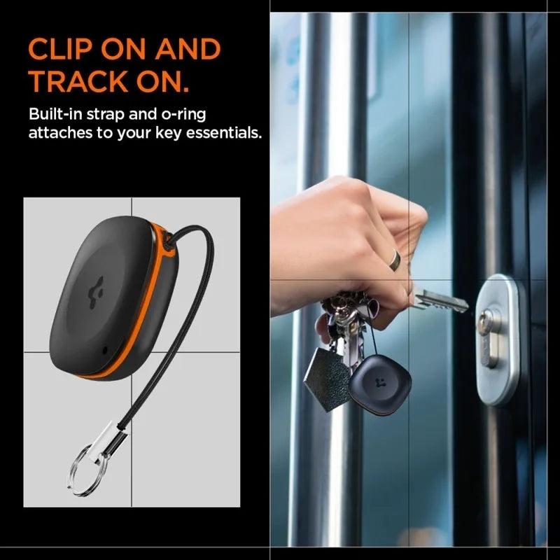 Spigen TagMe „Bluetooth“ sekiklis – raktų, kuprinės, krepšio ieškiklis Apple Find My (juodas)