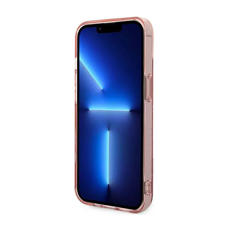 Karl Lagerfeld Mono Vertical Stripe – dėklas iPhone 14 Plus (rožinis)
