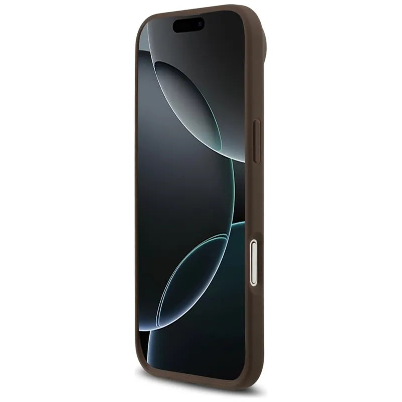 Guess 4G Circle Classic Logo MagSafe – Dėklas iPhone Air (Rudas)