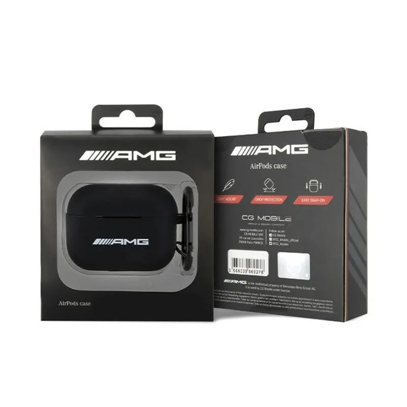 AMG Silicone Big Logo – dėklas AirPods Pro 2 (juodas)