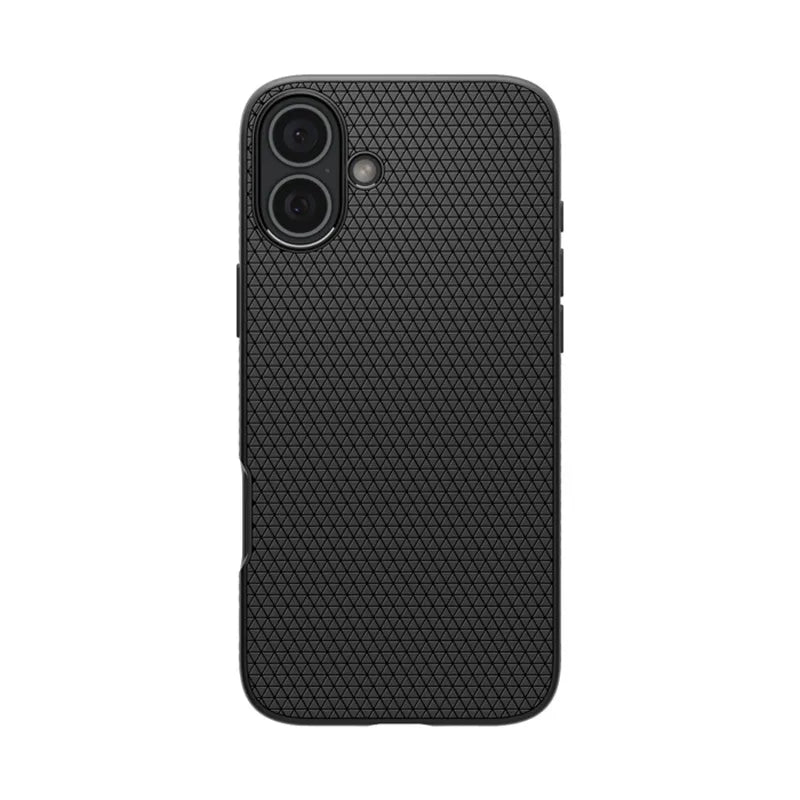 Spigen Liquid Air – dėklas iPhone 16 telefonui (matinė juoda)