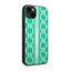 Karl Lagerfeld Monogram Stripe – Dėklas, skirtas iPhone 14 Plus (žalias)
