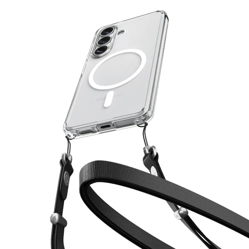 Spigen Ultra Hybrid Mag MagSafe – Dėklas Samsung Galaxy S26 (skaidrus/baltas)