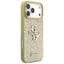 Guess Fixed Glitter Big 4G – dėklas iPhone 17 Pro Max (auksinis)