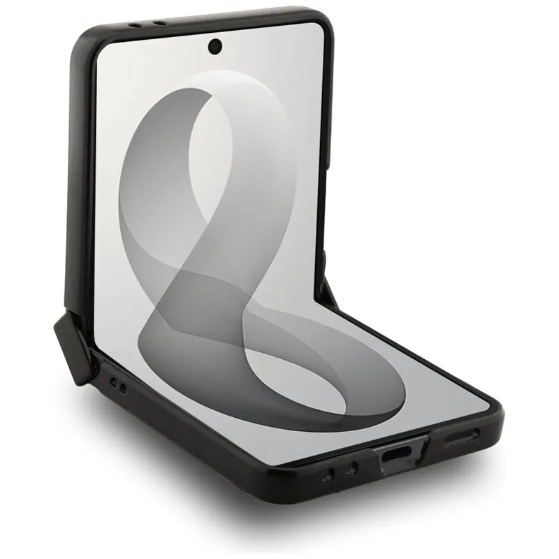 Guess Big 4G Logo – dėklas Samsung Galaxy Z Flip 8 (rudos spalvos)