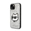 Karl Lagerfeld NFT Glitter Choupette Patch – dėklas iPhone 14 (sidabrinis)