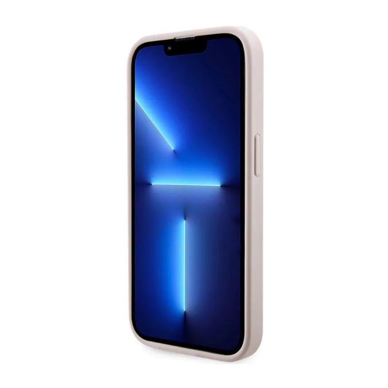Guess GCube Stripes MagSafe – Dėklas iPhone 14 Pro telefonui (rožinis)
