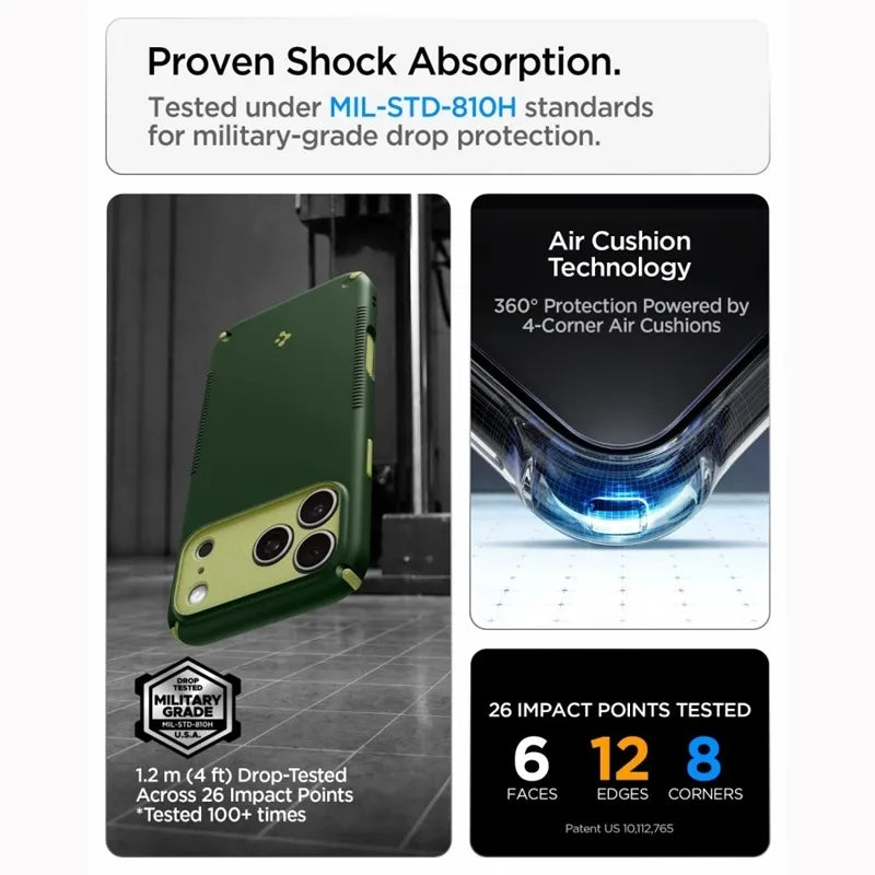 Spigen Nano Pop Mag MagSafe – dėklas, skirtas iPhone 18 Pro / 17 Pro (Avo Green)
