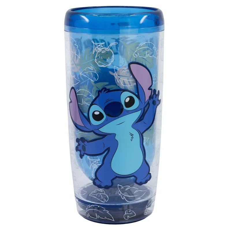 Disney Stitch – Ohana kolekcijos „Dropsafe“ dvigubos sienelės neapvirstantis puodelis, 625 ml