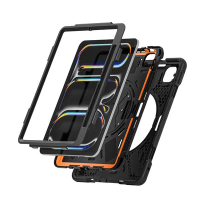 Crong Defender Plus – Tvirto korpuso dėklas iPad Pro 11" (2025) / (2024) (Juodas)