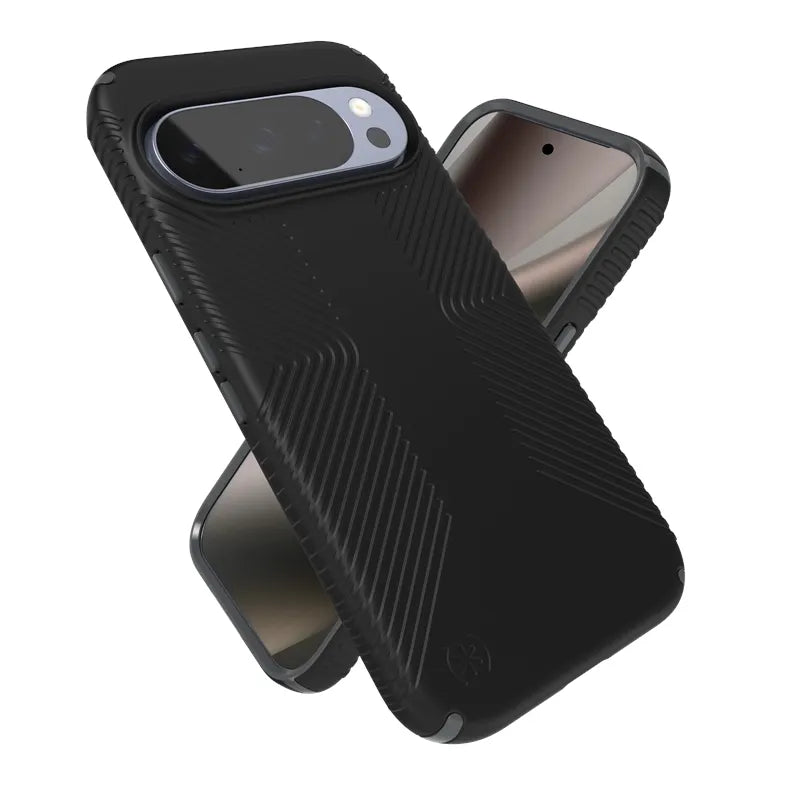 Speck Presidio2 Grip Magnet – Google Pixel 10 / Google Pixel 10 Pro dėklas (juodas / skalūno pilka)