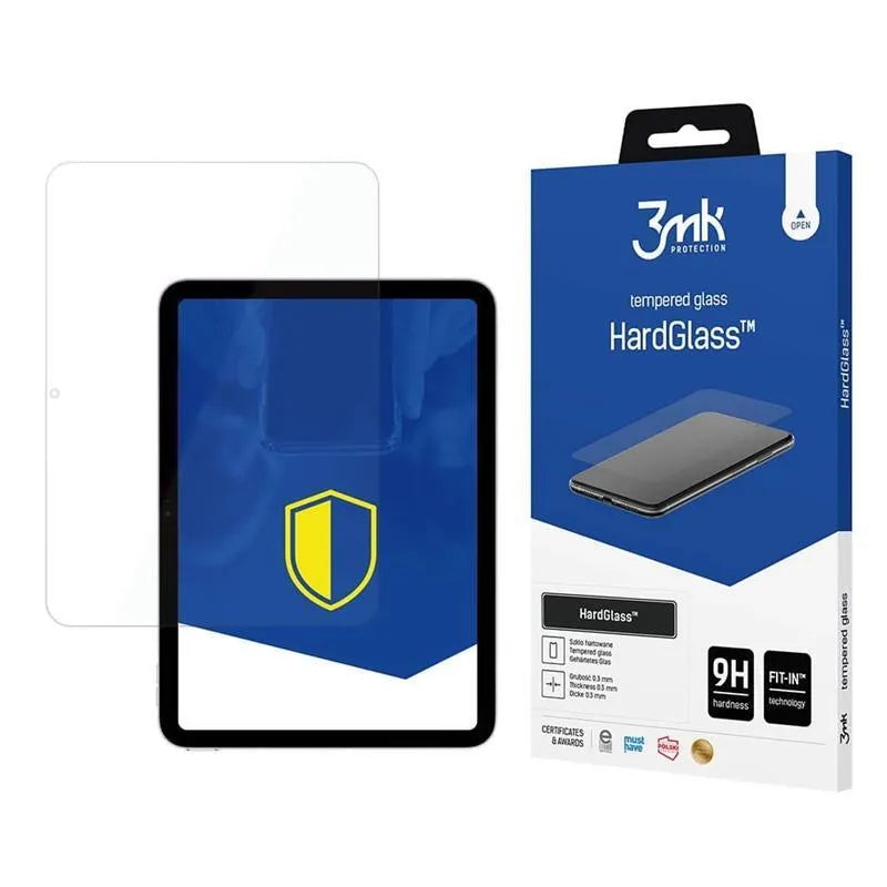 3MK HardGlass – grūdintas stiklas, skirtas Apple iPad 11" (2025) / iPad 10.9” (2022)