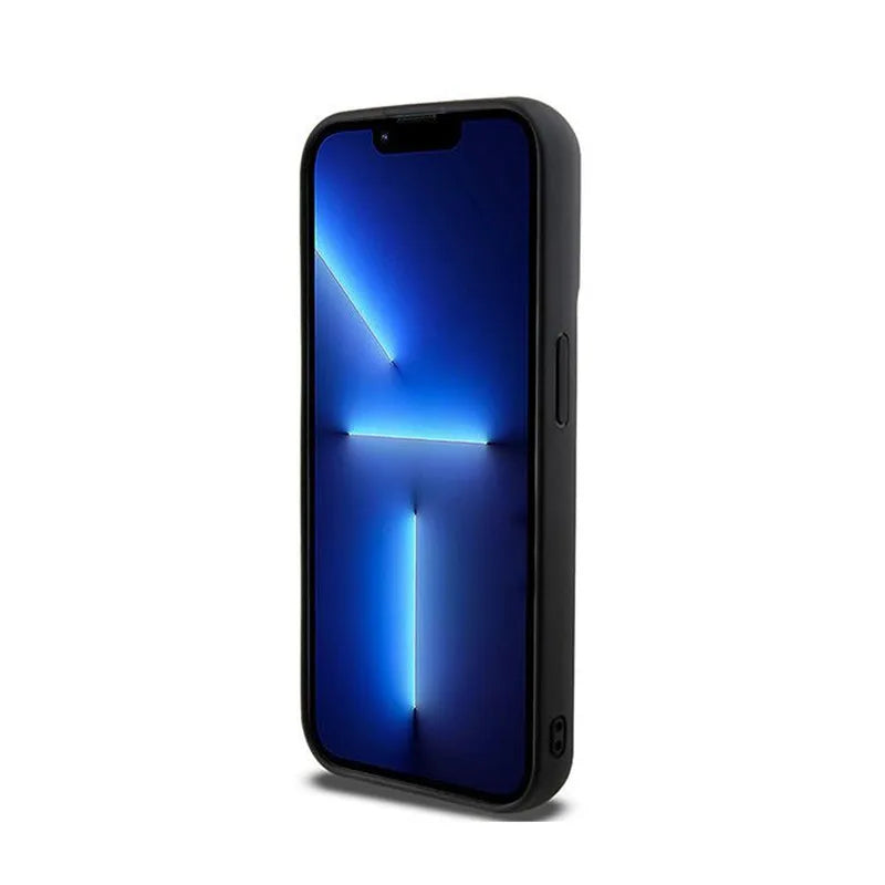 DKNY 3D Rubber Repeat Pattern – Dėklas, skirtas iPhone 15 Pro Max (juodas)