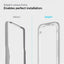 Spigen Alm Glass FC 2-Pack – grūdintas stiklas, skirtas iPhone 17e / 16e / 14 / 13 / 13 Pro, 2 vnt. (juodas rėmelis)