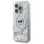 Karl Lagerfeld Liquid Glitter Choupette Head MagSafe – Dėklas iPhone 16 Pro Max (skaidrus)