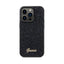 Guess Disco Metal Script – dėklas „iPhone 14 Pro Max“ (juodas)