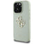 Guess Grained Big 4G Logo Small Classic Logo - dėklas iPhone 16 Pro (žalias)