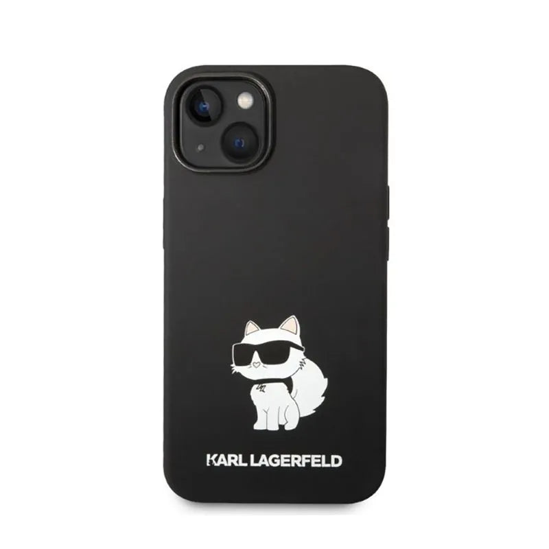 Karl Lagerfeld Silicone NFT Choupette – dėklas, skirtas iPhone 14 Plus (juodas)