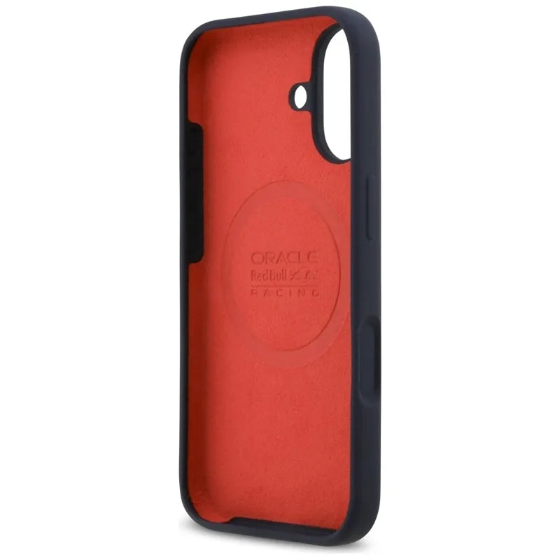 Red Bull Silicone Red Ring MagSafe – iPhone 17 dėklas (tamsiai mėlynas)