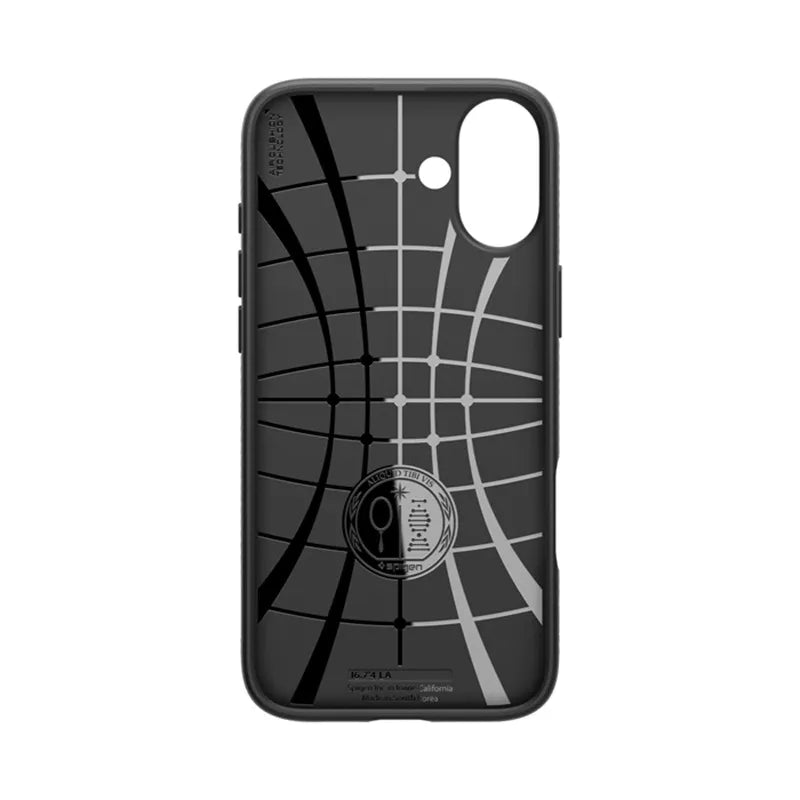 Spigen Liquid Air – dėklas iPhone 16 telefonui (matinė juoda)