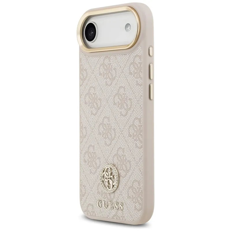 Guess 4G Strass Logo MagSafe – dėklas iPhone Air (rožinis)