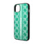Karl Lagerfeld Monogram Stripe – Dėklas, skirtas iPhone 14 Plus (žalias)