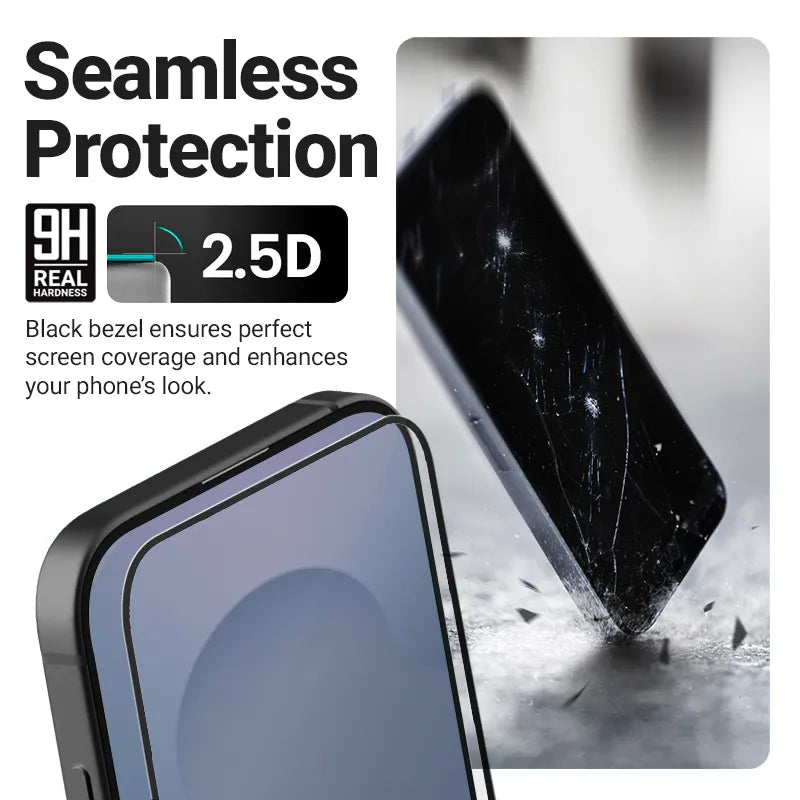 Crong 3D Armour Glass Lite – viso ekrano paviršiumi klijuojamas grūdintas stiklas, skirtas Google Pixel 9 Pro / 10 Pro