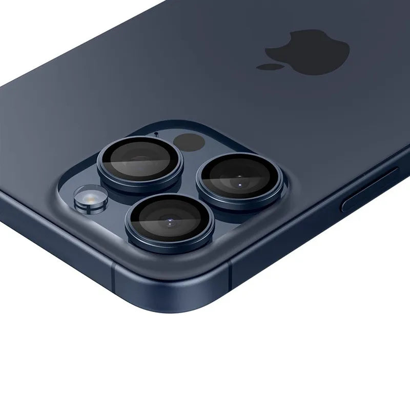 Spigen Optik Pro GLAS.TR EZ Fit kameros apsauga 2 vnt. – Apsauginis stiklas fotoaparato objektyvui, skirtas iPhone 15 Pro / iPhone 15 Pro Max / iPhone 14 Pro / iPhone 14 Pro Max (2 vnt.)