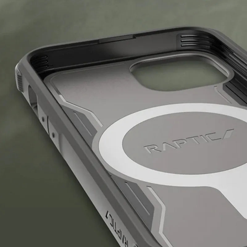 X-Doria Raptic Fort, skirtas MagSafe – dėklas iPhone 14 Plus (atsparumas kritimui 6m) (juodas)