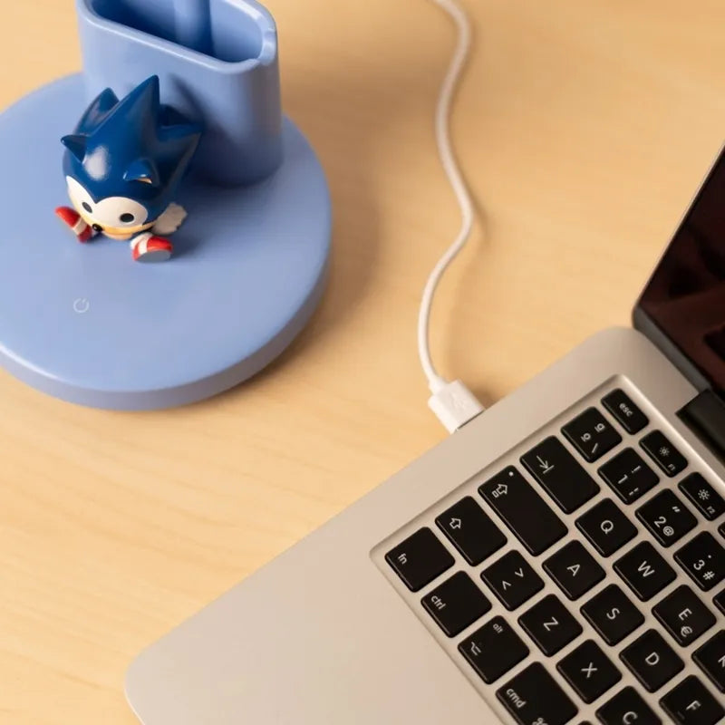 Sonic – lanksti LED stalinė lempa vaikams su organizatoriumi, belaidė, USB-C, reguliuojamo ryškumo