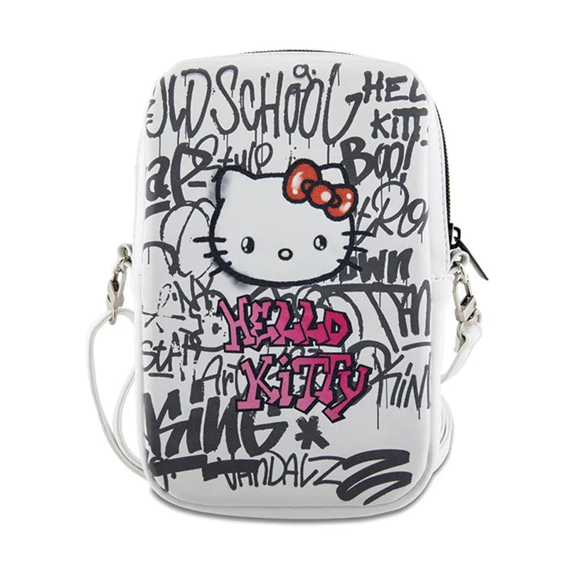 Hello Kitty Graffiti Kitty Head - Crossbody krepšys telefonui (baltas)