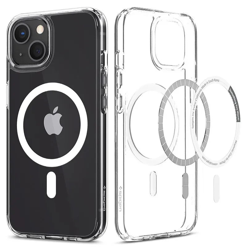 Spigen Ultra Hybrid Mag MagSafe – iPhone 13 dėklas (baltas)