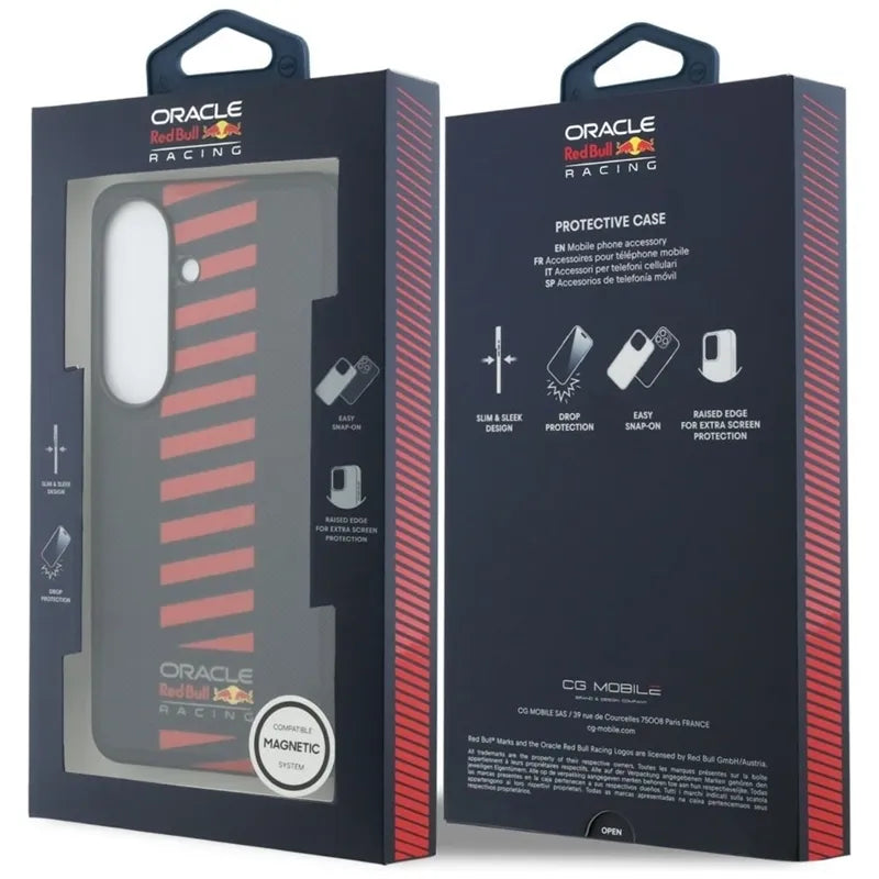 Red Bull Meshed Powerbar MagSafe – dėklas Samsung Galaxy S26+ (tamsiai mėlynas)