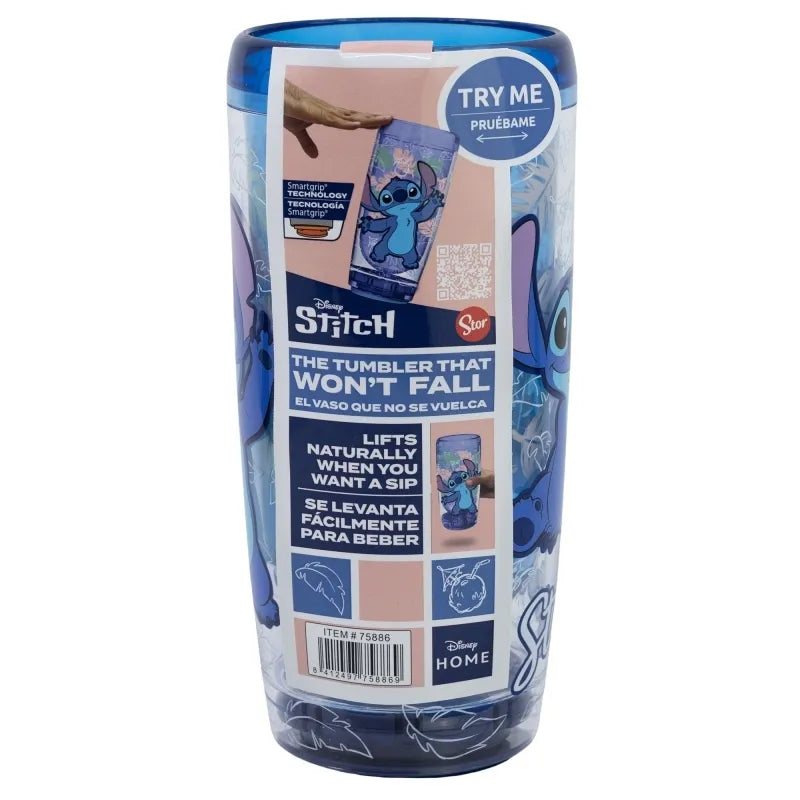 Disney Stitch – Ohana kolekcijos „Dropsafe“ dvigubos sienelės neapvirstantis puodelis, 625 ml