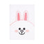 Line Friends - Pliušinis sąsiuvinis A5 (baltas)