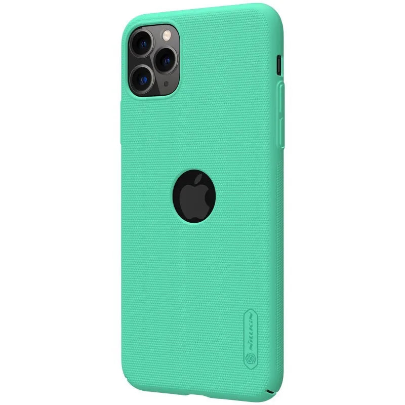 Nillkin Super Frosted Shield – dėklas Apple iPhone 11 Pro Max su iškirpimu logotipui (mėtų žalia)