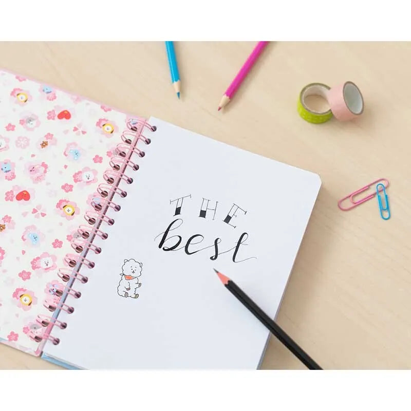BT21 - A5 formato sąsiuvinis / užrašų knygelė