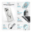 Speck Presidio Perfect-Clear Grip MagSafe – dėklas iPhone 16 Pro Max (skaidrus / chromuota apdaila / Serene Silver)