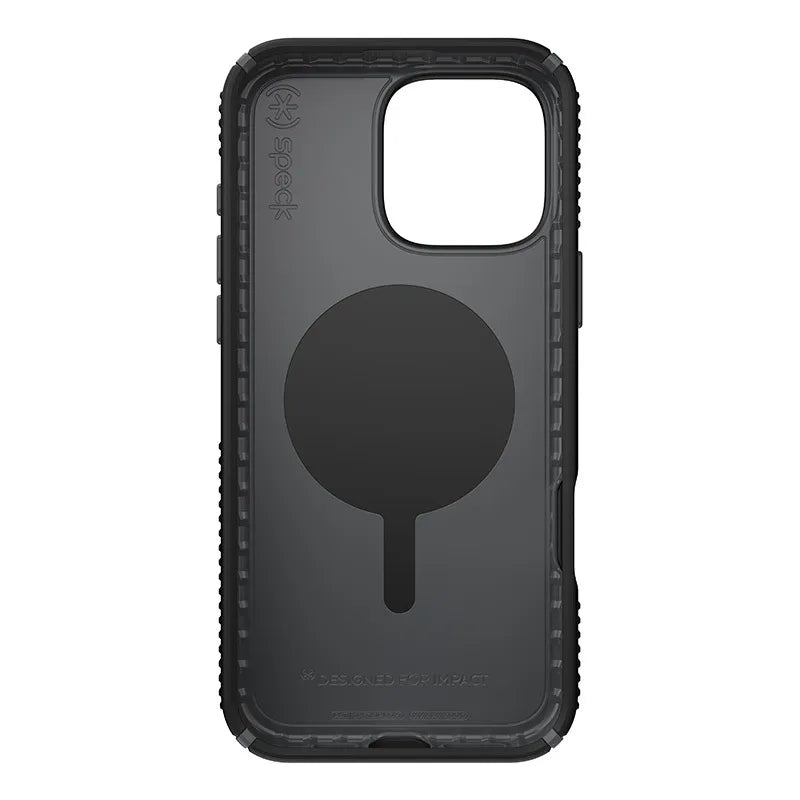 Speck Presidio2 Grip ClickLock & MagSafe – iPhone 16 Pro Max dėklas (juodas / skalūno pilkas / baltas)