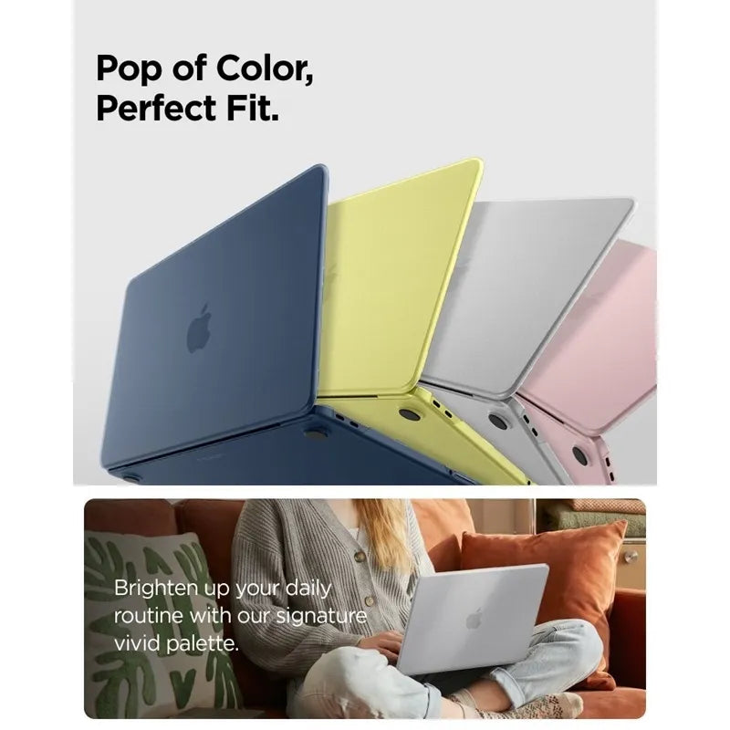 Spigen AirSkin – dėklas MacBook Neo (Frost Clear)