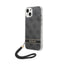 „Guess 4G Print Cord“ – dėklas „iPhone 14 Plus“ telefonui (juodas)