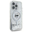 Karl Lagerfeld Liquid Glitter Choupette Head MagSafe – Dėklas iPhone 16 Pro Max (skaidrus)