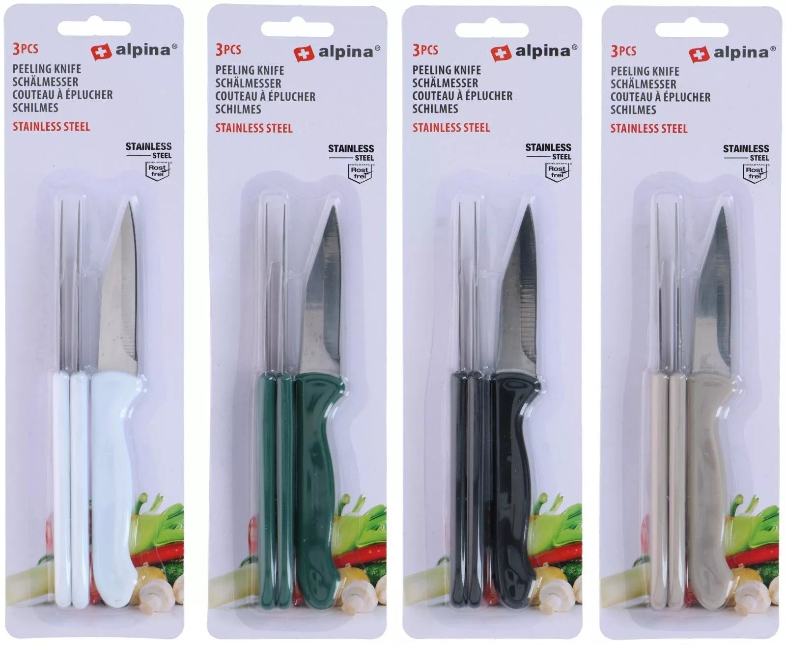 ALPINA skutimo peilių rinkinys, 3 vnt., 18 cm 871125255268