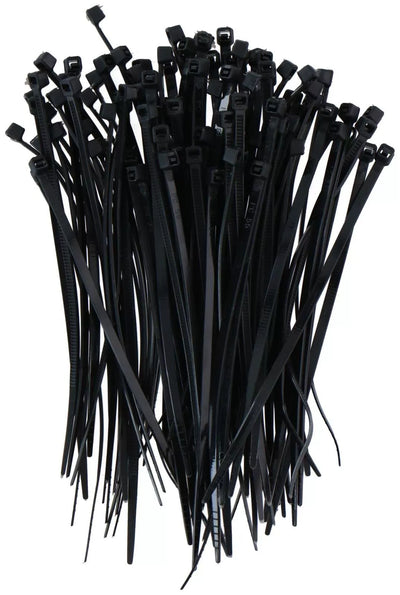 KINZO kabelių dirželis, 2,5 × 100 mm, juodas, 871125272104