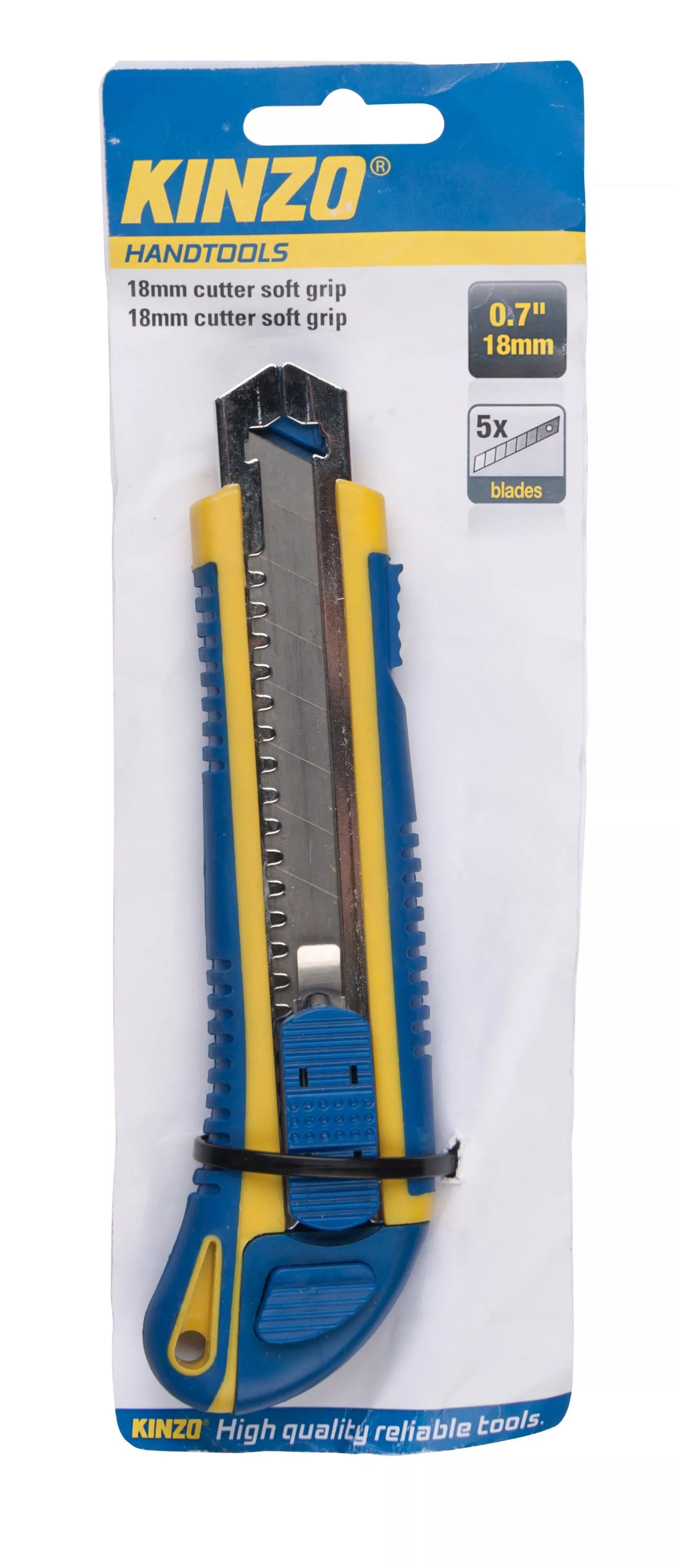 KINZO kanceliarinis peilis su minkšta rankena, 18 mm, 871125271843